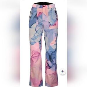 NEW Boulder Gear Flare CLEO Snow Pant SKI PANTS SNOWBOARD MULTI INK TIE DYE